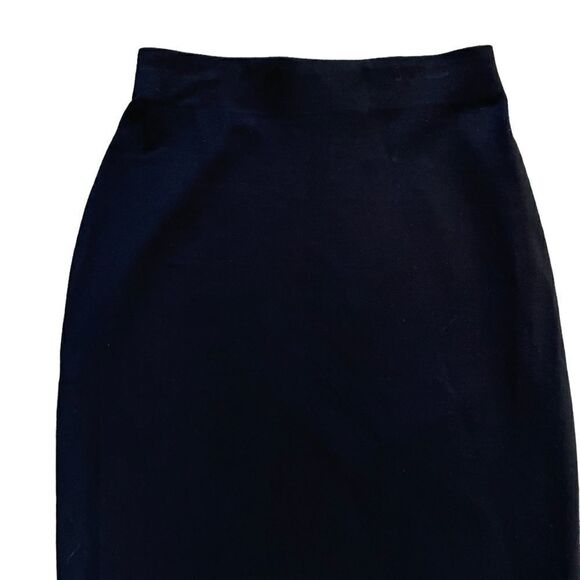 JOSEPH RIBKOFF Black High Waisted Stretch Knee Length Skirt 4 - Picture 2 of 7